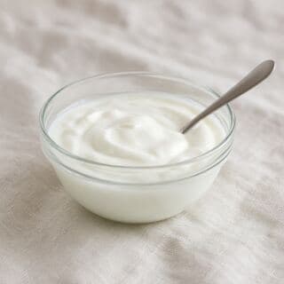 Bowl of yogurt
