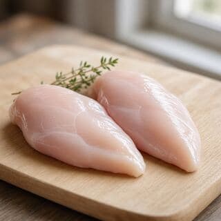 Raw chicken breast